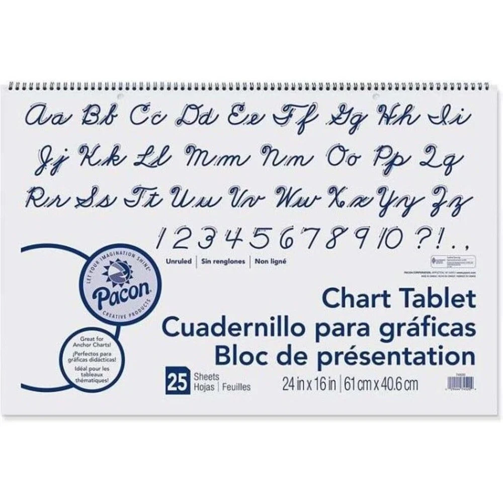 4 - Pacon Chart Tablet, Children's Writing Practice, 24